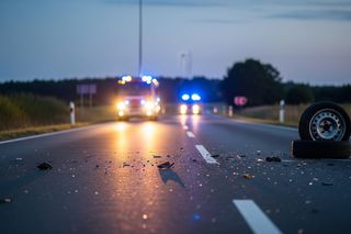 Zderzenie pod Rawiczem. Osobówka rozbiła ciągnik, urwały się koła – jak to możliwe?