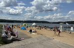 Wakacyjny patrol Eska Summer City na olsztyńskiej Plaży Miejskiej