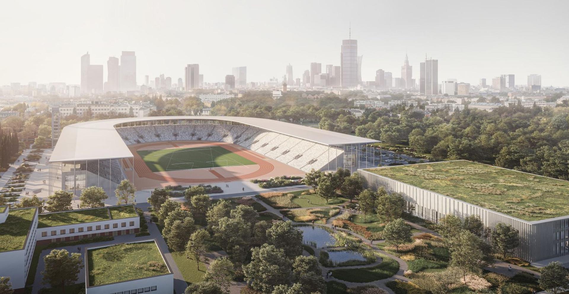 Hala sportowa i główny stadion warszawskiej Skry