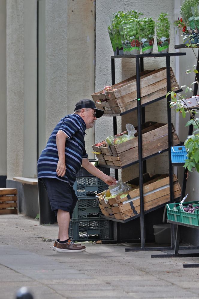 Edward Miszczak i Anna Cieślak na bazarku