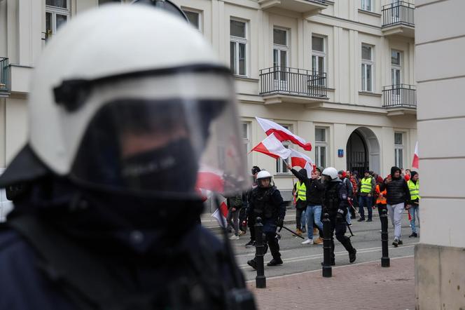 Protest rolników pod Sejmem - starcia z policją