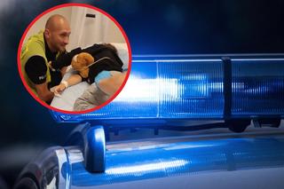 4-letni chłopiec stracił przytomność na autostradzie A4. Tarnowscy policjanci pomogli przewieźć go do szpitala