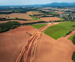 Autostrada D11 w Czechach - zdjęcia z budowy - sierpień 2025