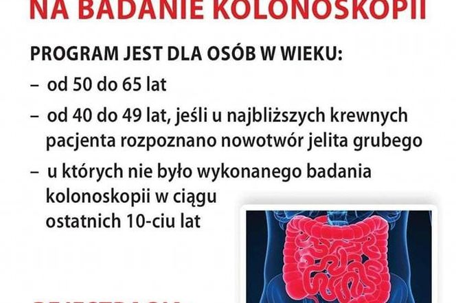 Kolonoskopia może uratować zdrowie i życie