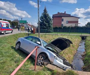 Wypadek w Tychowie. Poszkodowany kierowca Audi 