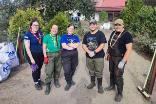 Siedleccy harcerze pomagali powodzianom na południu Polski