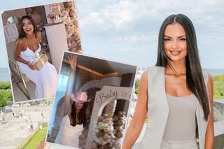 Klaudia El Dursi szaleje na baby shower! Obcisła kreacja podkreśliła jej ciążowy brzuszek