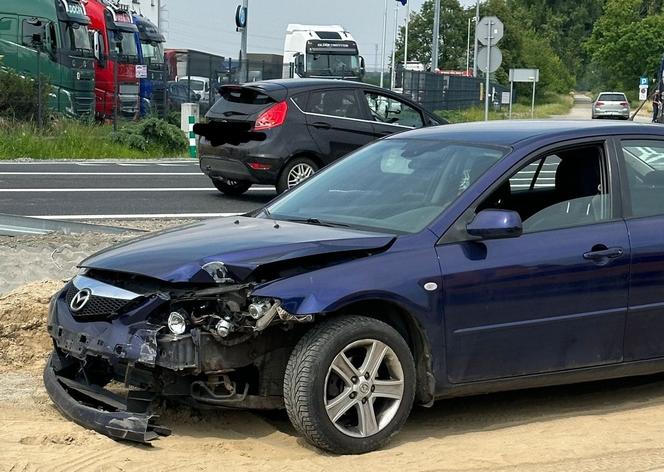 Wypadek wozu strażackiego OSP Dąbrowa