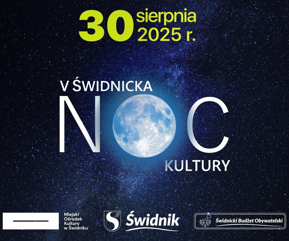Plakat zapowiadający V Świdnicką Noc Kultury
