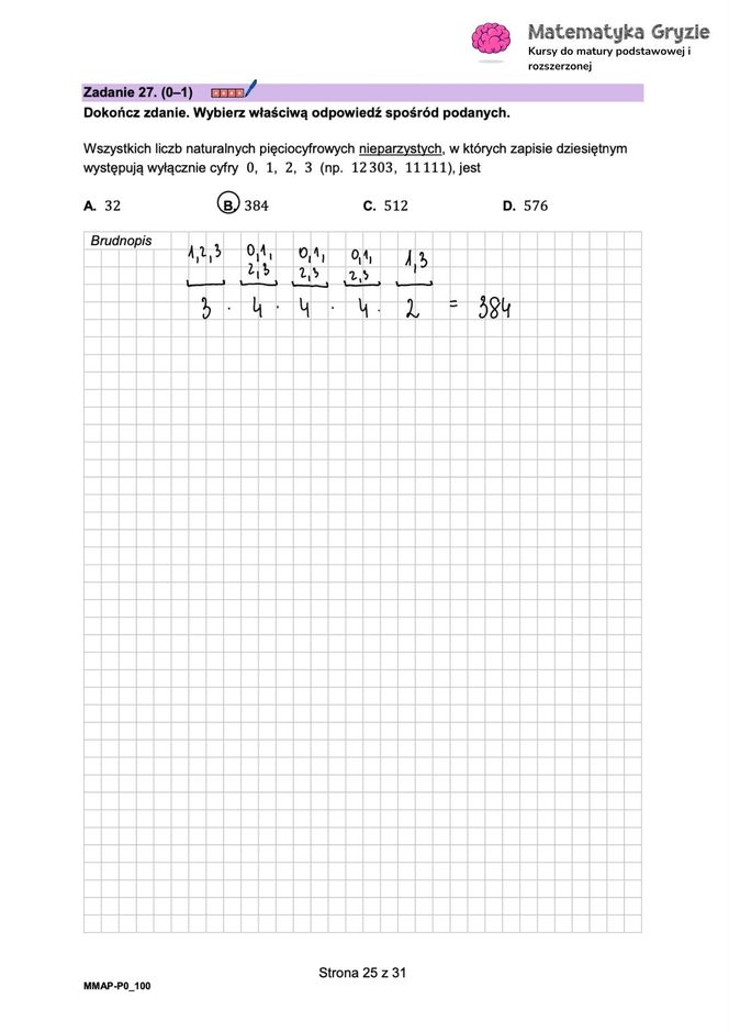 Matura próbna CKE matematyka 2024 - odpowiedzi