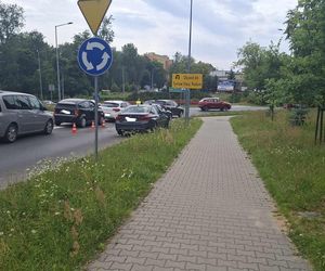 Wypadek u zbiegu ulic Radomskiej i Kaczyńskiej