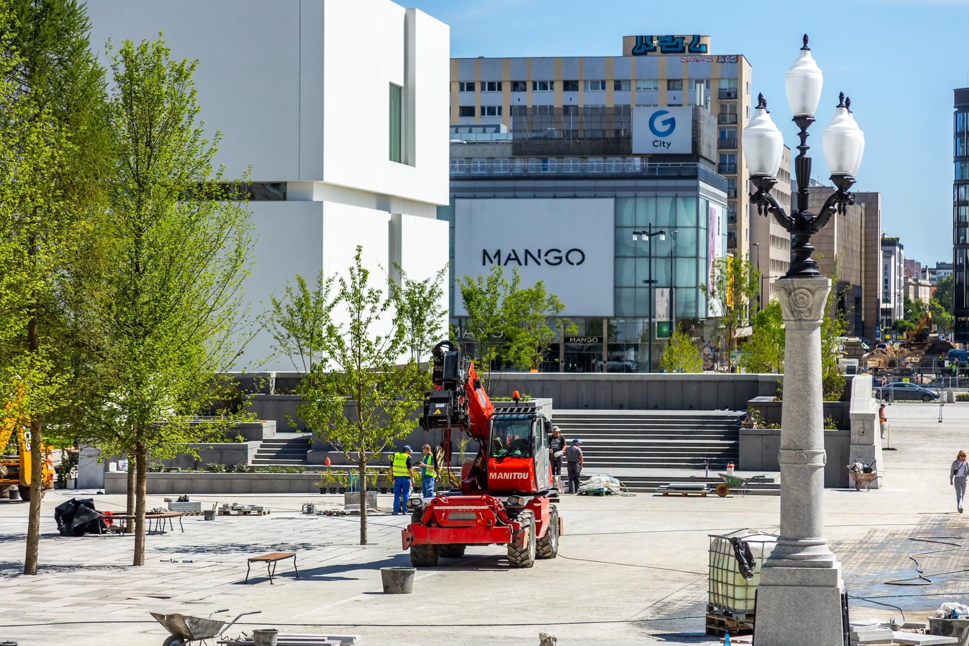 Plac Centralny Warszawa, sierpień 2025