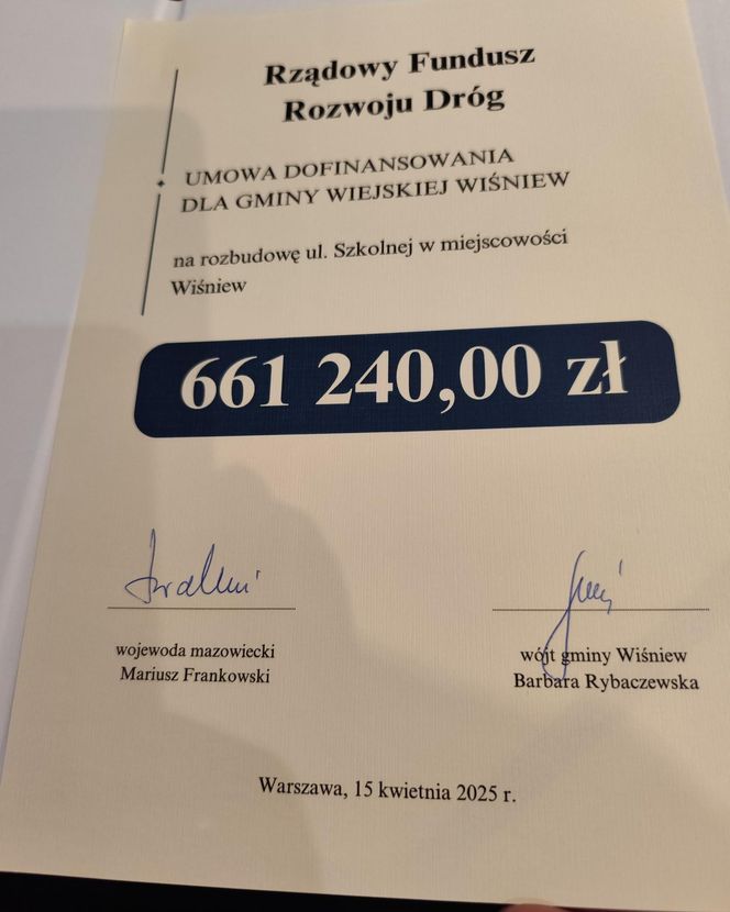 Niemal 700 tys. zł dofinansowania na remont ul. Szkolnej w Wiśniewie 