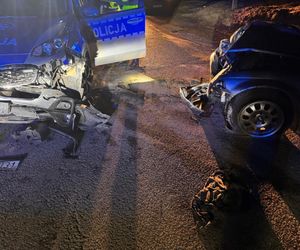  Policyjny pościg za 17-latkiem w BMW. Uderzył w dwa radiowozy!