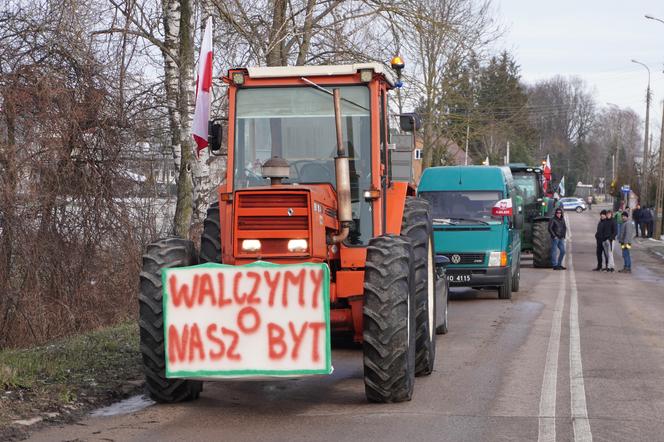 Protest rolników w Podlaskiem. Ciągniki blokują drogi w całym województwie! 