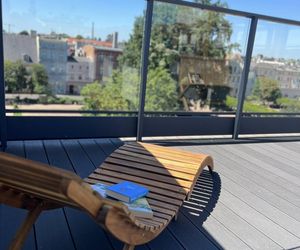 Czytelnia na dachu biblioteki w Lesznie 
