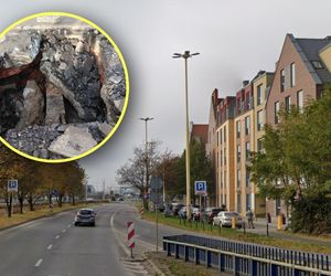 Wyglądało jak awaria wodociągu. Pod zapadniętą jezdnią natrafili na niespodziankę