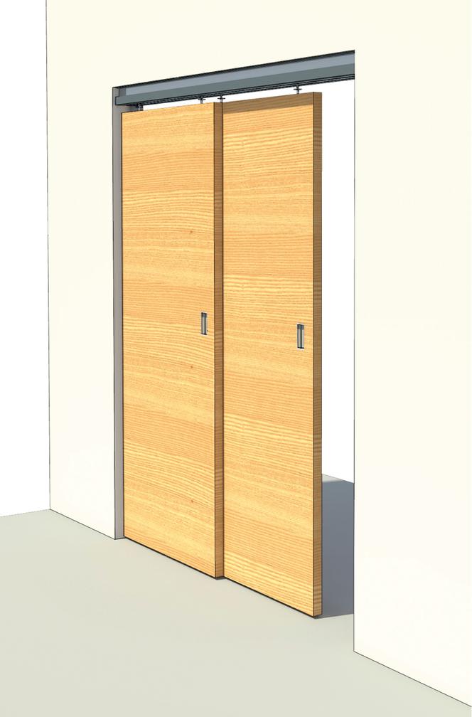 Drzwi przesuwne naścienne i chowane w ścianie