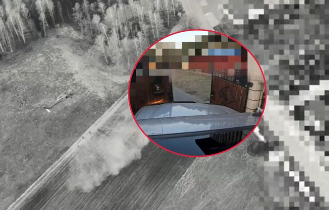 Starnowali bramę samochodem pancernym, obok lądował śmigłowiec z antyterrorystami. Spektakularna akcja policji na Mazowszu