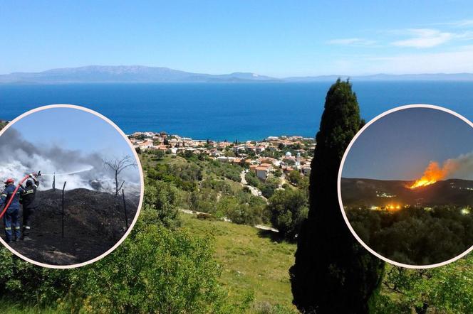 Pożar na wyspie Chios, wydano ostrzeżenie dla mieszkańców
