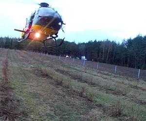 Powiat siedlecki: Groźny wypadek motocyklisty!