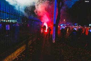 Policyjne interwencje podczas meczu Górnik Zabrze - Legia Warszawa