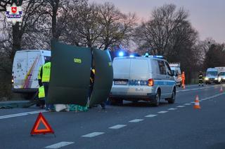 Lubelskie: Tragiczny wypadek w Ignasinie. Ciężarówka śmiertelnie potrąciła pieszego [ZDJĘCIA]
