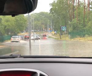 Opady deszczu w Szczecinie