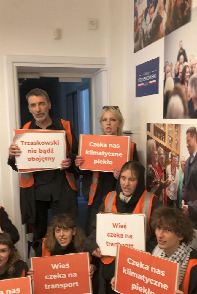 Ostatnie Pokolenie okupuje sztab Rafała Trzaskowskiego!   