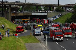 Wypadek autobusu w Warszawie