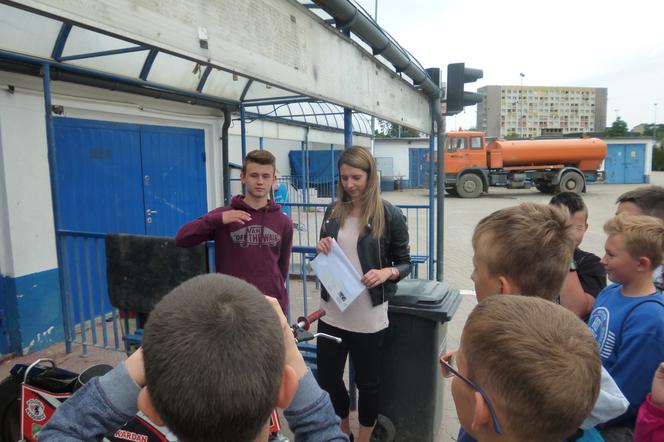 Damian Stalkowski spotkał się na stadionie Polonii z młodymi kibicami.
