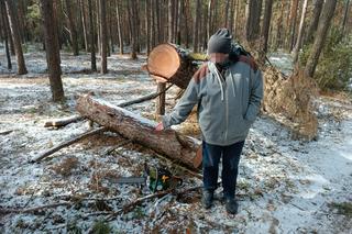 Drzewo zabiło Zygmunta, gdy testował piłę. Widziałem błysk w jego oku, gdy ją sobie kupił