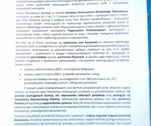 Protest taksówkarzy w Warszawie 16.10.2025