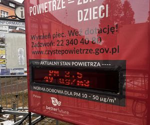 Zanieczyszczenie powietrza w Żorach wciąż bardzo wysokie. Płuca smogowe na rynku są już czarne