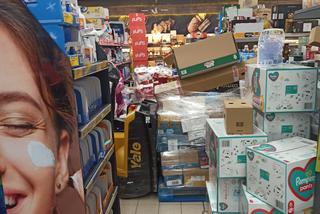 Bałagan w Biedronce w Sosnowcu