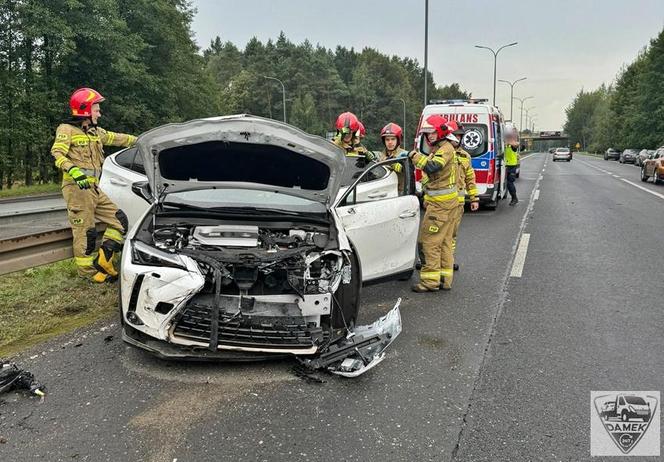 Groźne zdarzenie na DK86 w rejonie Kostuchny