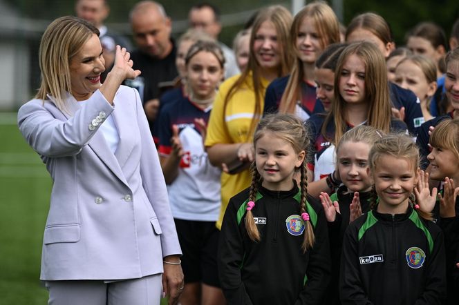 Marta Nawrocka na festiwalu piłki kobiecej