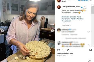 Katarzyna Dowbor przygotowała pierogi
