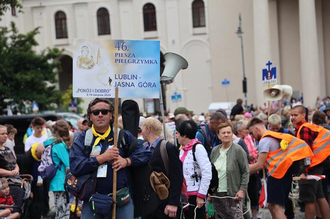 Lubelska Piesza Pielgrzymka na Jasną Górę 2024. Pątnikom deszcz niestraszny!