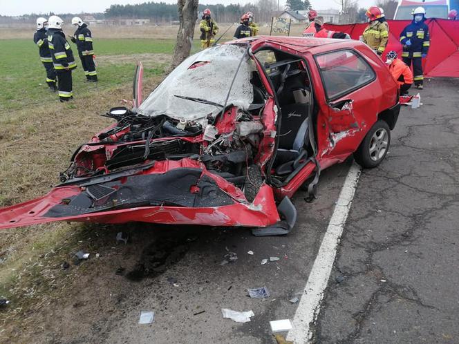 Śmiertelny wypadek pod Koninem 24.03.2021