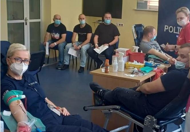 W komendzie policji w Iławie oddali krew dla potrzebujących