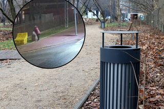 Z workiem śmieci do ulicznego kosza. Urzędnicy z Wołomina ostrzegają przed mandatem