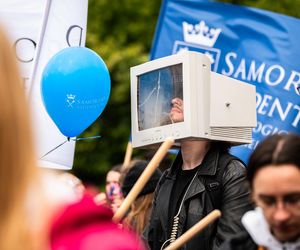 Korowód studentów podczas juwenaliów 2025 w Krakowie