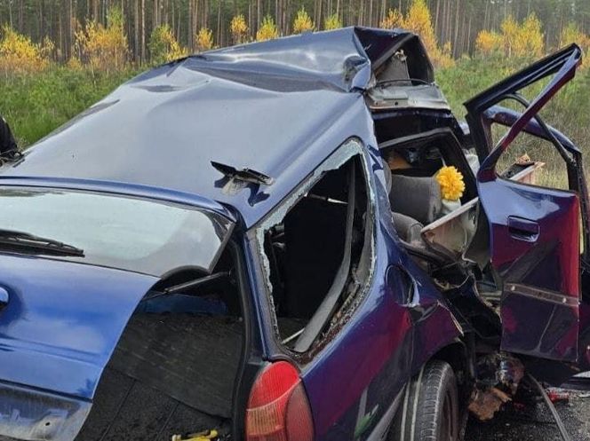 Wypadek pow. Kościerski 3 osoby nieżyją