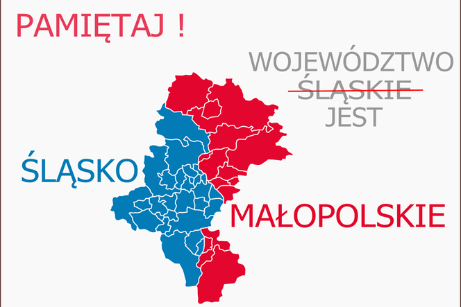 Będą zmiany na mapie? Chcą, by śląskie było śląsko-małopolskim województwem