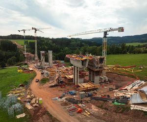 Autostrada D11 w Czechach - zdjęcia z budowy - sierpień 2025