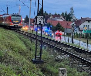 Wypadek na przejeździe kolejowym w Barcicach