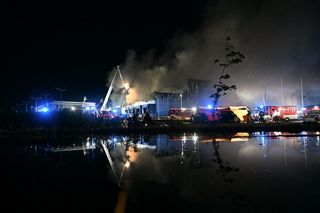 Pożar w przetwórni drobiu na Kaszubach