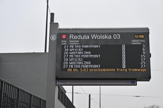 Tramwaj wozi już na Wolę. Torowisko na Kasprzaka otwarte