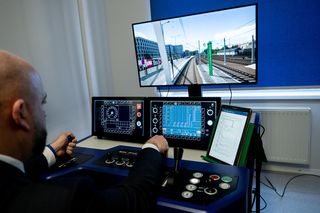 Nowoczesny symulator lokomotywy elektrycznej w Zespole Szkół Logistycznych we Wrocławiu